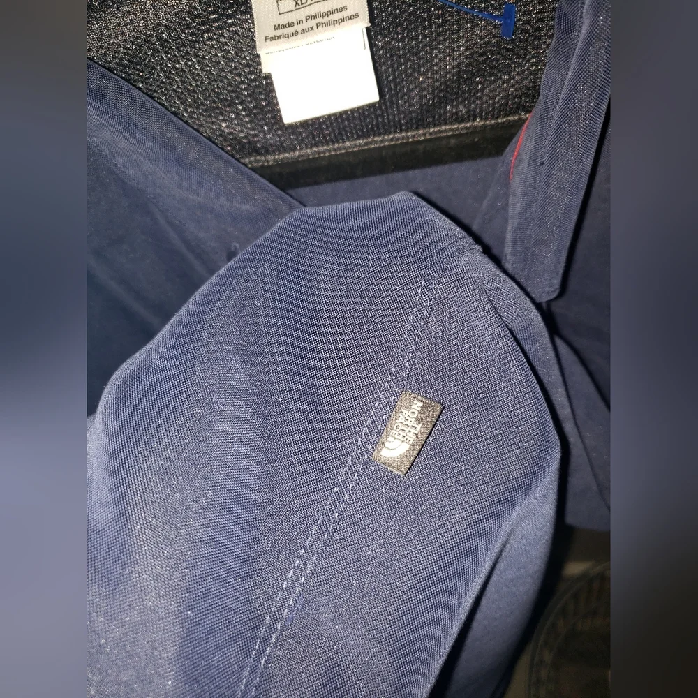 The North Face Mens Blue Long Sleeve Button Up Shirt Size XL